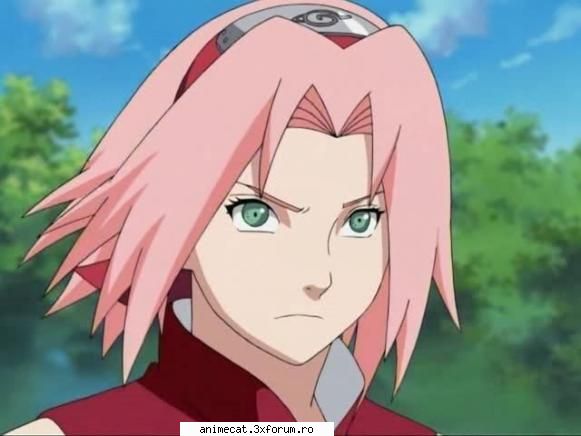 Sakura - Imi place de ea ca are costumul rosu dar ii place - Naruto